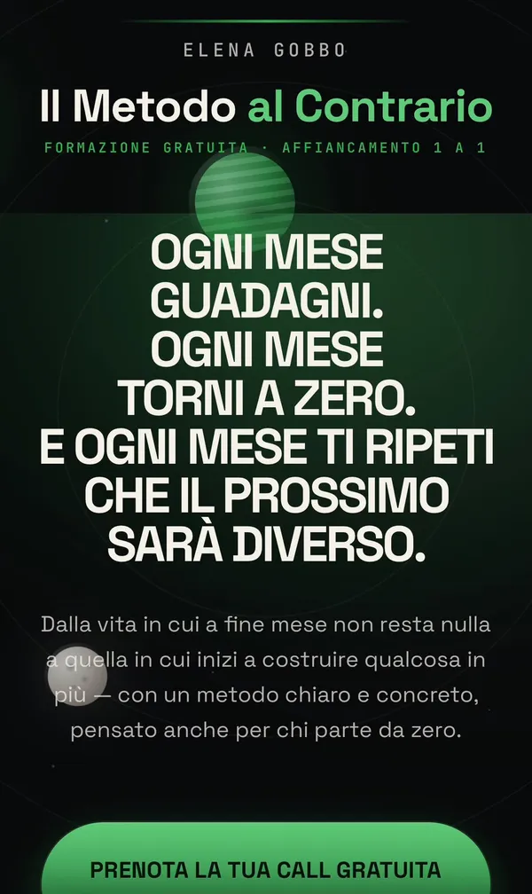 Anteprima dal cellulare del sito Elena Gobbo